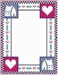 Country House & Heart Border