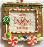Happy Holidays Peppermint Candy Ornaments
