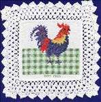 Rooster Doily