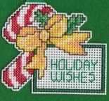 Holiday Wishes - Candy Cane Ornament