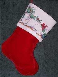 Finished as a stocking.