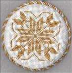 Golden Snowflake Ornament 2