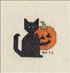 Witch’s Cat and Pumpkin
