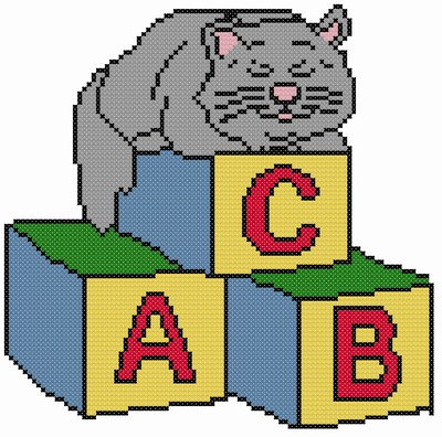 Cat & Blocks