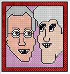 David Letterman and Jay Leno Caricatures