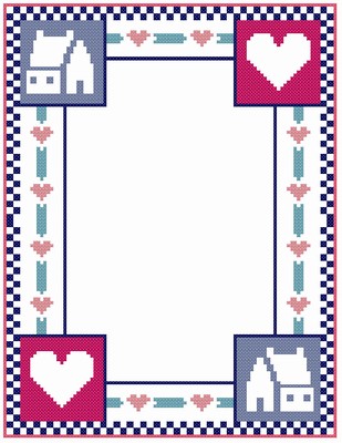 Country House & Heart Border