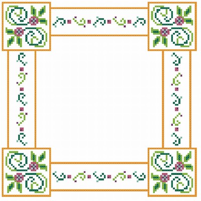 Flowers & Vine Border