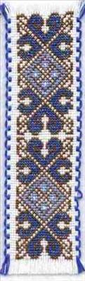 Blue Turkish Motif Bookmark