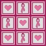 Breast Cancer Ribbon & Hearts