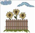 Sunflower Fence