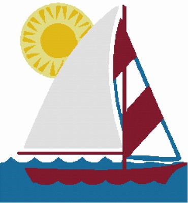 Sail Boat & Sun