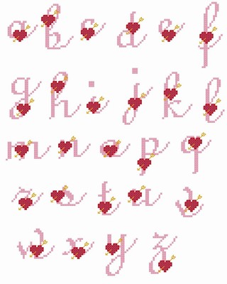 Heart Alphabet Lower Case