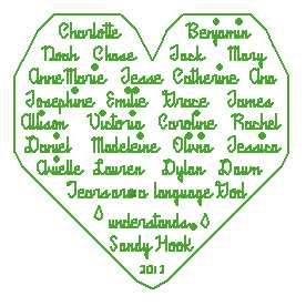 Sandy Hook Prayer Heart