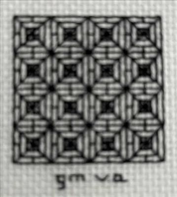 Blackwork Design Square