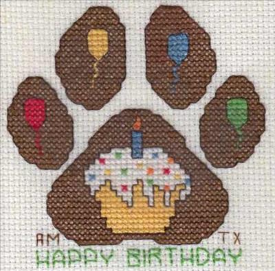 Birthday Paw Print