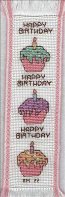 Birthday Cupcake Bookmark