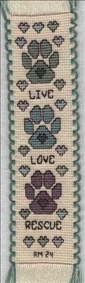 Live, Love, Rescue Bookmark