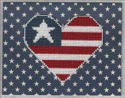 Patriotic Heart Card