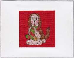 Stocking Dog Card