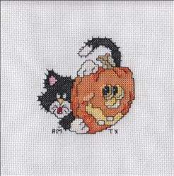 Jack-O-Lantern with Cat