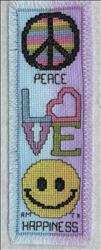 Peace, Love, and Happiness Bookmark