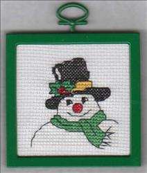 Snowman With Hat Ornament