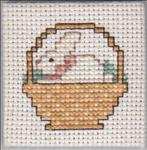 Bunny in Basket Magnet