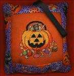 Pumpkin and Candy Tuck Pillow