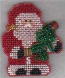 Pine Tree Santa Magnet