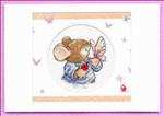 Tom Mouse Butterfly Card   