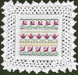 Country Flowers Doily   