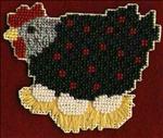 Beaded Chicken Magnet