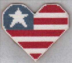 Patriotic Heart Magnet
