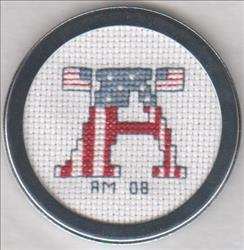 Patriotic Letter A Handbag Mirror  