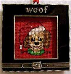 Santa's Puppy Ornament