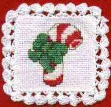 Candy Cane Doily