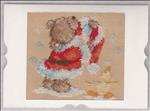 Santa Popcorn Bear Card