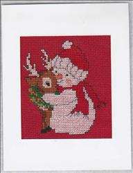 Snowman & Deer Greeting card