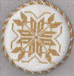 Golden Snowflake Ornament 2
