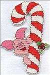 Piglet Candy Cane Ornament