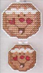 Gingerbread Face Ornaments