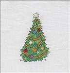 Cozy Christmas Afghan - Tree