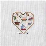 Monthly Hearts Afghan - August