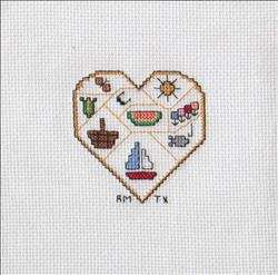 Monthly Hearts Afghan - August