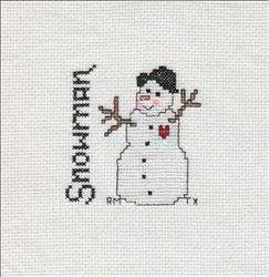 Country Christmas Afghan - Snowman