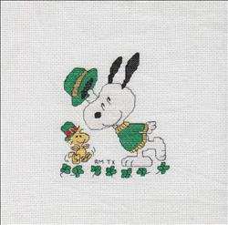 March - Leprechaun Snoopy and Woodstock