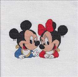 Baby Mickey and Minnie Mouse