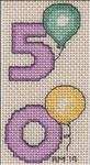 Balloon 50 Bookmark