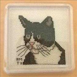 Black and White Cat Coaster