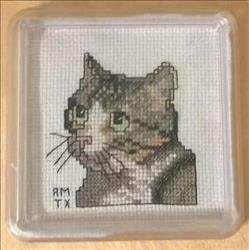 Tabby and White Cat Coaster